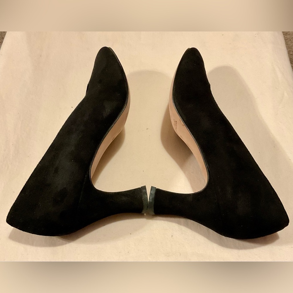 Claudia Ciuti Vintage Classic Black Suede Heels - Picture 5 of 8